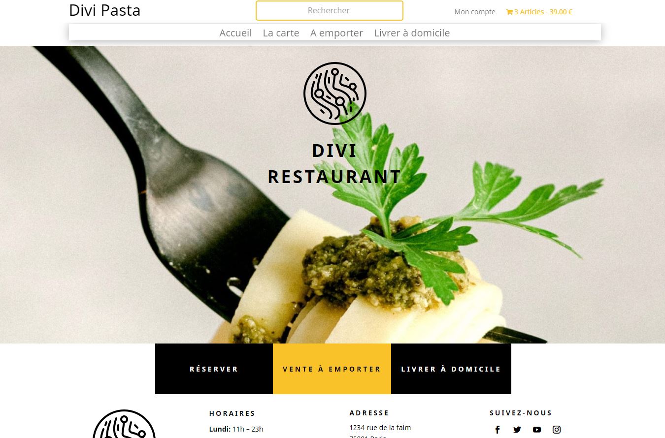 création de sites internet pour les restaurants